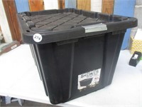 27 Gallon Flip Top Black Tote