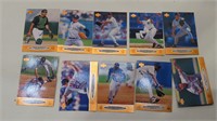 assorted baseball trading cards