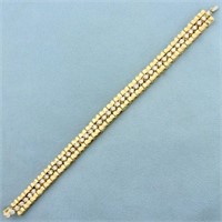 3ct TW Diamond Line Bracelet in 14K Yellow Gold