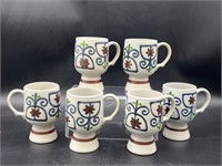 Vintage 1970's Stoneware Japan mugs