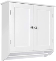 E9909  "Homfa Bathroom Wall Cabinet, White"