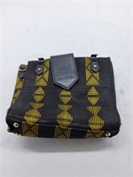 Black and gold purse