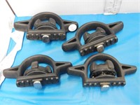 SET OF 4 TIE DOWN DECK BED RAIL CLEATS