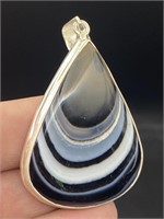 Rock, Crystal, Natural, Jewelry, Pendant, Sterling