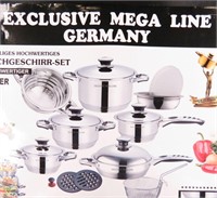 18Pc Exclusive Mega Line GERMANY Cookware Set