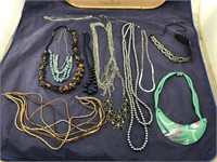 Costume Jewelry Necklaces & Various Earrings