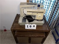 Singer Sewing Machine, Microwave Stand