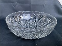 8'' Round Depression Glass Bowl