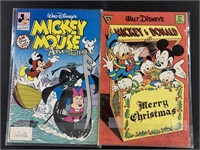 2 Walt Disney Comics: Mickey and Donald Merry Chri