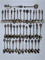 COLLECTION OF STERLING SILVER SOUVENIR SPOONS