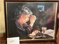 Daily Bread Woman Praying at Table