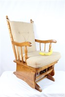 COMFY Vintage Pine Wood Platform Rocker