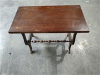 Antique Harp Style Side Table - Read Details