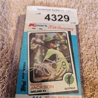 Reggie Jackson - Signed Baseball Card w/COA