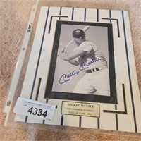 Micky Mantle  - Signed Matted Photo - NO COA-  5