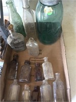 Ball jar, small bottles