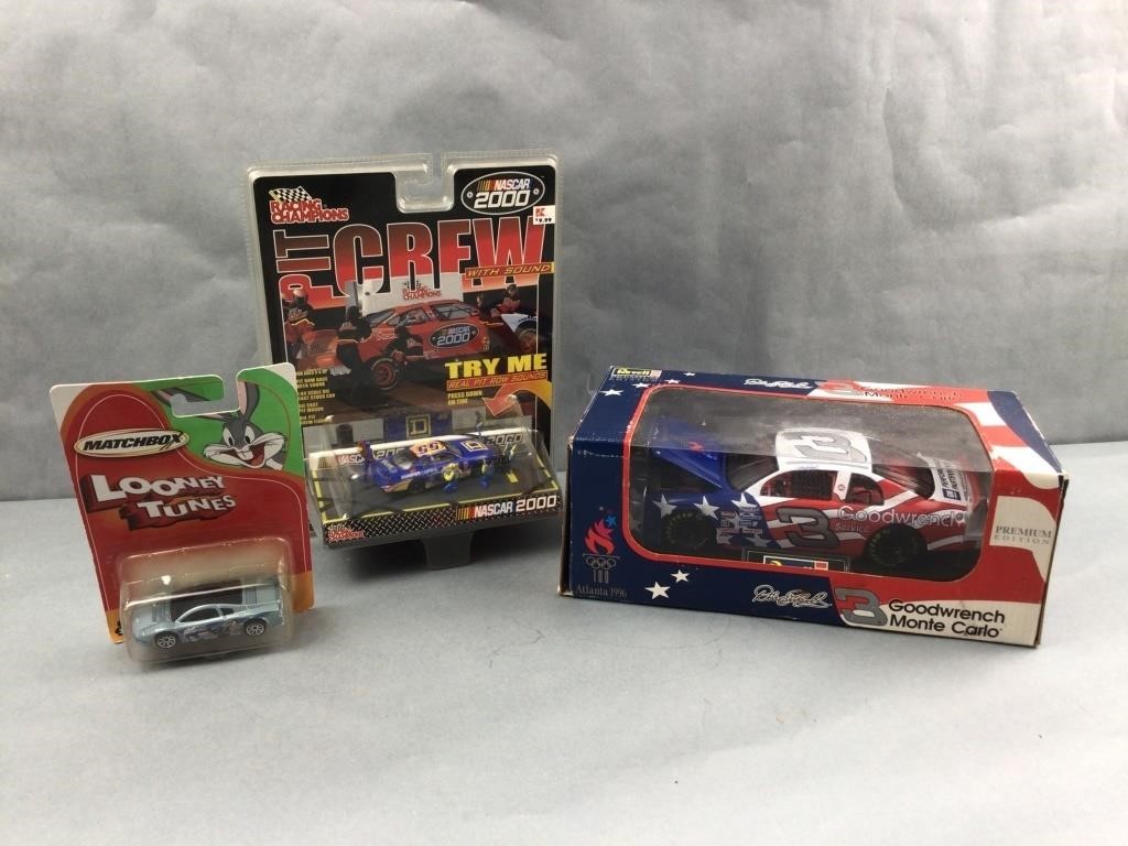 NASCAR cars & matchbox Looney Tunes