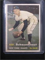 1957 TOPPS #154 RED SCHOENDIENST GIANTS