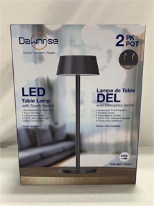 DAWNRISE LED TABLE LAMP WITH TOUCH SWITCH (2PCK)