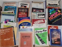 Dozens of piano music booklets