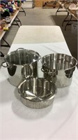 Stainless steel stock pot & steamers