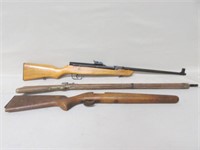 Chinese Made Air Rifle, Toy Rifle, Stock