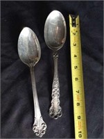 Sterling serving spoons 133.5 G
