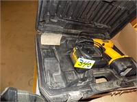 DEWALT BATTERY DRILL, COMPLETE WITH CASE