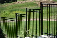 (160) LF Kypro Steel Ornamental Fence