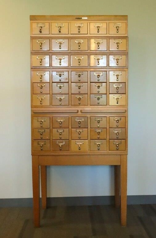 Reference Library Book & Card Catalog Auction