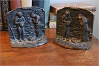 Cast Iron "Angelus" Bookends