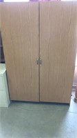 Wardrobe withMulti shelf organizer approx 6’ tall