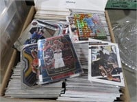 BOX OF BASKETBALL, BASEBALL AND SOCCAR CARDS