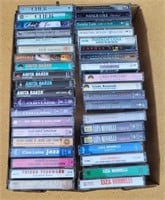Cassettes tapes from various artists.