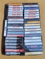 Cassettes tapes from various artists.