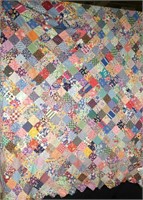 Hand-Stitched Quilt Top 66x72 - #5