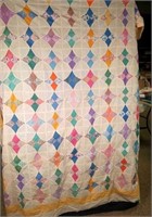 Hand-Stitched Quilt Top 78x92 - #8
