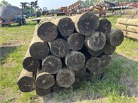 8ft x 8in wood posts