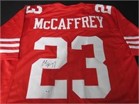 Christian McCaffrey Signed Jersey FSG COA