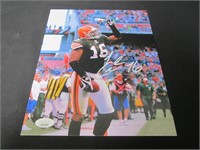 Josh Cribbs Signed 8x10 Photo JSA Witnessed