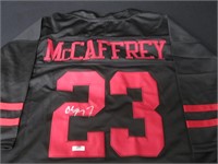 Christian McCaffrey Signed Jersey Heritage COA