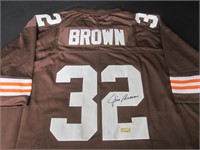 Jim Brown Signed Jersey EUA COA