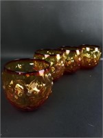 (4) Vintage Bryce El Rancho Amberina Roly Poly