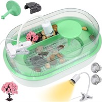 Turtle Tank with Lighting, Rain Shower (Green)