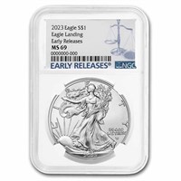 2023 1 Oz Silver Eagle Ms-69 Ngc Early Release