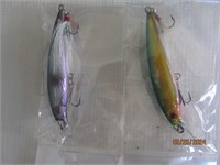 Fishing Lure New Lot Of 2 Minnow Bionic Wobbler