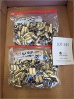 45 ACP Brass Approx. 200 Rounds