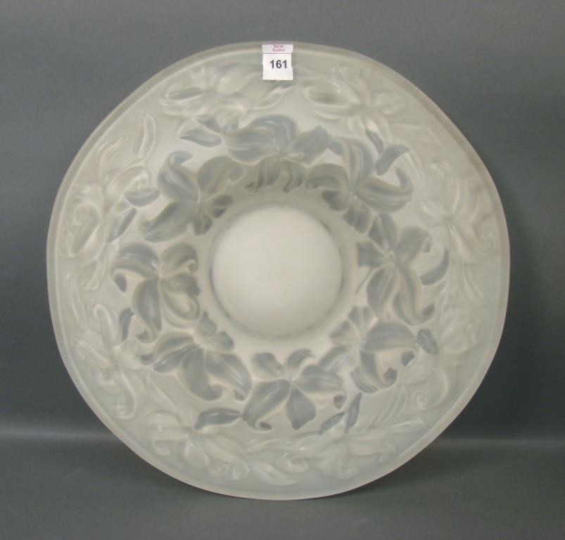 Rare Phoenix Ceramic White Tiger Lily Platter.