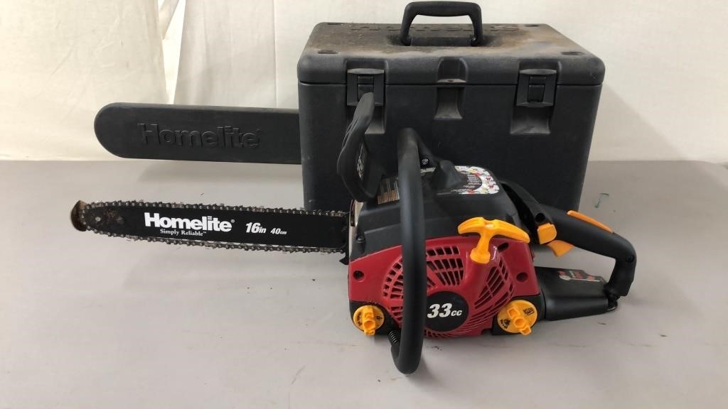 Homelite 16" Chainsaw with Case