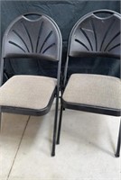 Two folding chairs